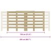 vidaXL Radiatordeksel sonoma eik 205x21,5x83,5 cm konstruert tre