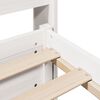 vidaXL Sengeramme med hodegavl hvit 180x200 cm heltre furu
