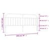 vidaXL Sengegavl i metall hvit 193 cm