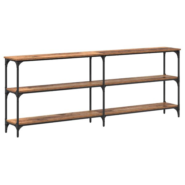vidaXL Konsollbord Gamle tre 200 x 29 x 75 cm Ingeni&oslash;rtre og metall