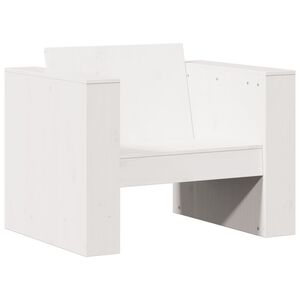 vidaXL Hagesofa hvit 79x60x62 cm heltre furu