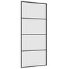 vidaXL Skyved&oslash;r med monteringssett svart 90x205 cm ESG-glass
