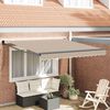 vidaXL Innvendbar Markise Beige 350 x 250 cm Polyester og aluminium