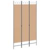 vidaXL 3-panel romdeler Beige 120 x 220 cm Stoff