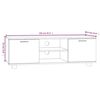 vidaXL TV-benk r&oslash;kt eik 120x40,5x35 cm konstruert tre