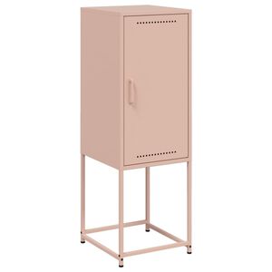 vidaXL Highboard rosa 36x39x107 cm stål