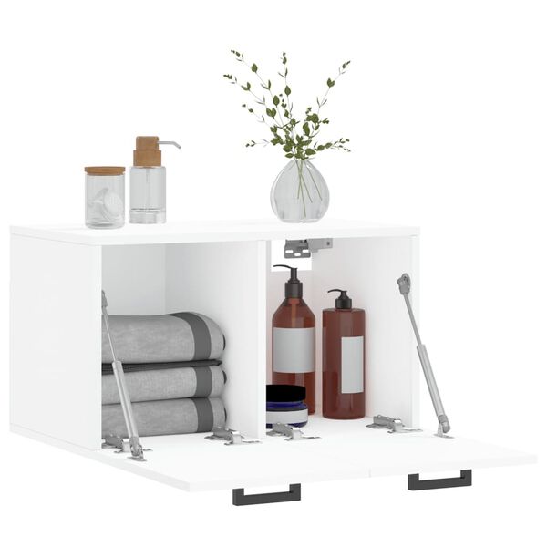 vidaXL Veggskap hvit 60x36,5x35 cm konstruert tre