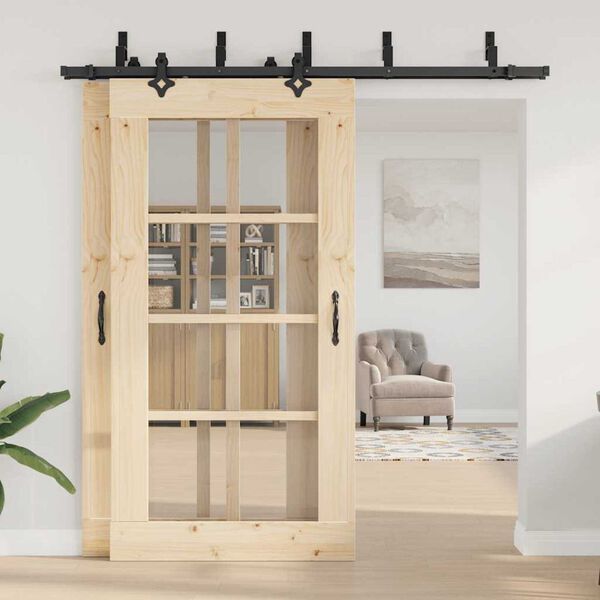 vidaXL Utstyr for skyved&oslash;r 213,5 cm st&aring;l svart