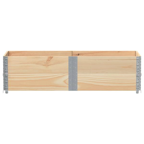 vidaXL Pallekarmer 2 stk 150x50 cm heltre furu