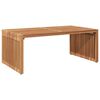 vidaXL Hagesidebord Brun 90 x 50 x 36 cm Heltre teak