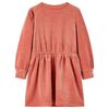 Barnekjole med lange ermer medium rosa 92