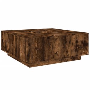 vidaXL Salongbord r&oslash;kt eik 100x100x40 cm konstruert tre