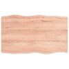 vidaXL Bordplate lysebrun 100x60x(2-4)cm behandlet heltre naturlig