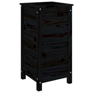 vidaXL Hageplantekasse svart 40x40x78 cm heltre furu