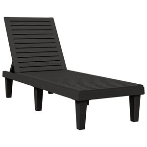 vidaXL Solseng svart 155x58x83 cm polypropylen