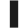 vidaXL Bokhylle svart 40x24x75 cm konstruert tre