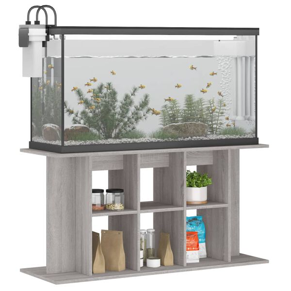 vidaXL Akvariumstativ grå sonoma 120x40x60 cm konstruert tre