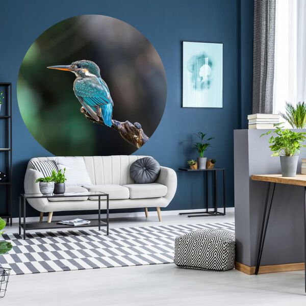 WallArt Tapetsirkel The Kingfisher 190 cm