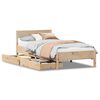 vidaXL Sengeramme uten madrass 75x190 cm heltre furu