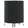 vidaXL Bordduk 62 x 62 x 70 cm stoff Rund Vanntett Svart