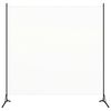 vidaXL Romdeler hvit 175x180 cm stoff