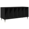 vidaXL Plateskap Svart Eik 100 x 38 x 48 cm Konstruert tre