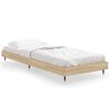 vidaXL Sengeramme uten madrass sonoma eik 75x190 cm konstruert tre