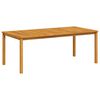 vidaXL Hagebord 200x100x74 cm heltre akasie