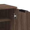 vidaXL Skoskap brun eik 59x35x100 cm konstruert tre