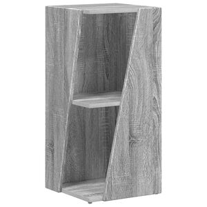 vidaXL Sidehylle 33 x 32 x 70,5 cm Konstruert tre Gr&aring; Sonoma