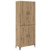 vidaXL H&oslash;yskap Artisan Eik 69,5 x 34 x 180 cm Konstruert tre