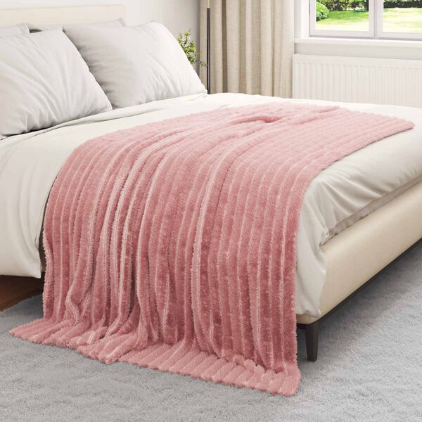 vidaXL Kastepledd 6 pcs Rosa 200 x 150 cm Fleece