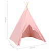 vidaXL Tipi-telt for barn med pose ferskenhud rosa 120x120x150 cm