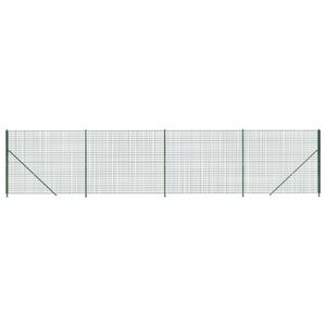 vidaXL Nettinggjerde med flens gr&oslash;nn 1,4x10 m
