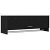 vidaXL Garderobeskap Svart Eik 100 x 32,5 x 35 cm Konstruert tre