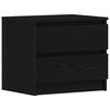 vidaXL Nattbordskap Svart Eik 50 x 40 x 43,5 cm Konstruert tre