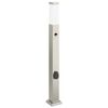 vidaXL Pullertlampe med sensor og stikkontakt 80 cm rustfritt st&aring;l IP44