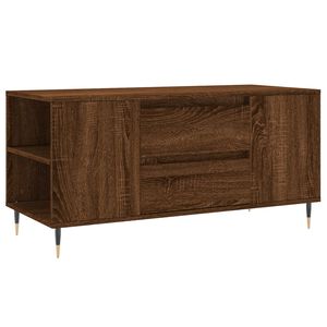 vidaXL Salongbord brun eik 102x44,5x50 cm konstruert tre