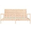 vidaXL Sengeramme med madrass 200x200 cm heltre furu
