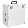 vidaXL Sminkeveske 37x24x40 cm s&oslash;lv aluminium