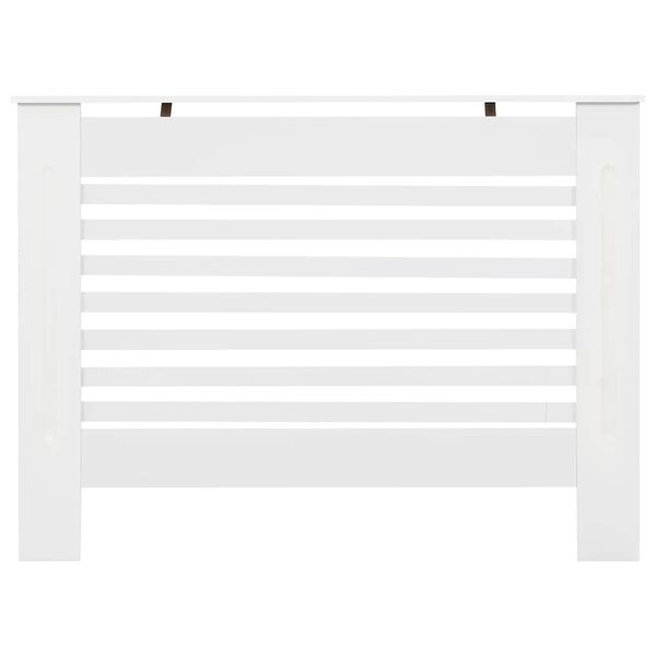 vidaXL Radiatordeksel hvit 112x19x81,5 cm MDF