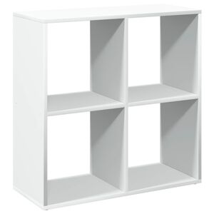 vidaXL Romdeler bokhylle hvit 69,5x29x69,5 cm konstruert tre