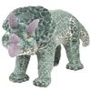vidaXL St&aring;ende lekedinosaur triceratops gr&oslash;nn XXL