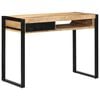 vidaXL Skrivebord 100x50x75 cm grovt heltre mangotre