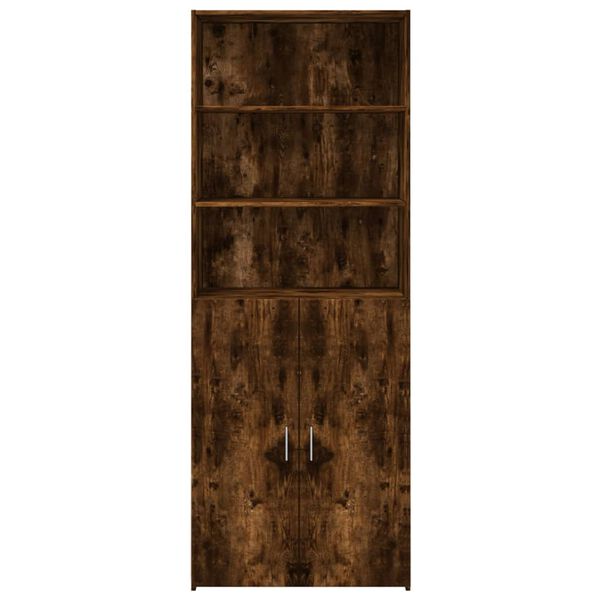 vidaXL Highboard r&oslash;kt eik 70x42,5x185 cm konstruert tre