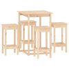 vidaXL Barsett 5 deler heltre furu