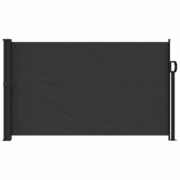 vidaXL Uttrekkbar sidemarkise svart 117x300 cm