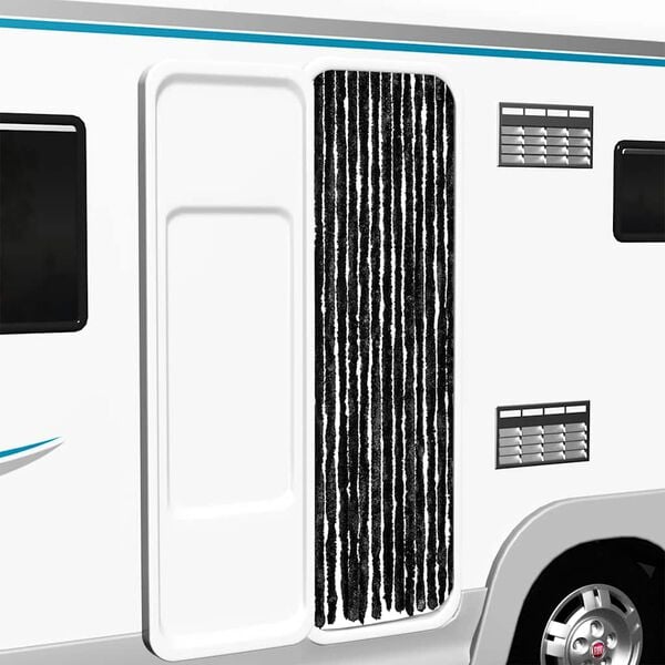 vidaXL Insektgardin antrasitt 56x200 cm chenille