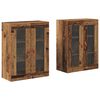vidaXL Vegghotell 2 stk. Gamle tre 69,5 x 34 x 90 cm Konstruert tre