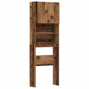 vidaXL Vaskemaskinskap gammelt tre 64x24x190 cm konstruert tre